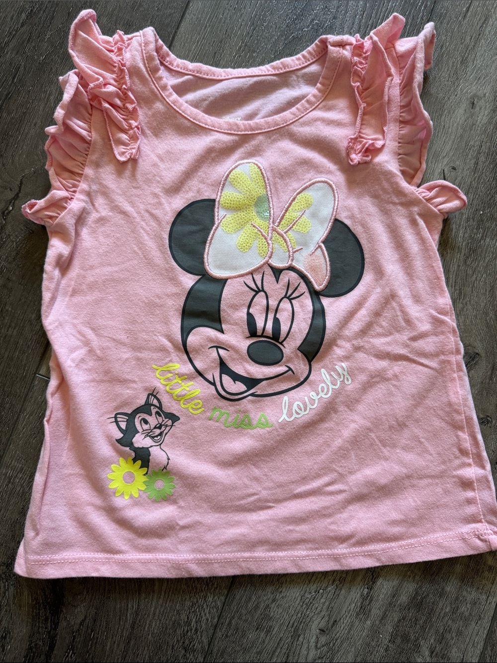 Girls' Pink Minnie Mouse Ruffle Tank Top - Disney